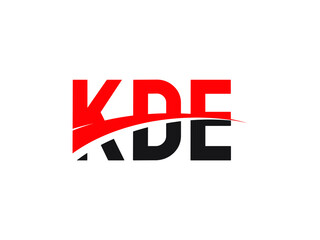 KDE Letter Initial Logo Design Vector Illustration