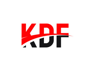 KDF Letter Initial Logo Design Vector Illustration