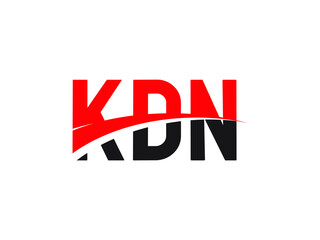 KDN Letter Initial Logo Design Vector Illustration