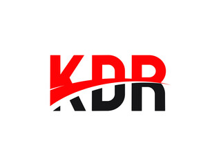 KDR Letter Initial Logo Design Vector Illustration