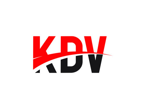 KDV Letter Initial Logo Design Vector Illustration