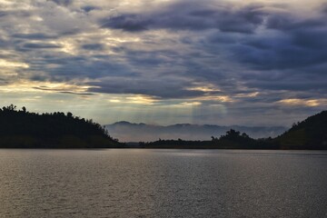 sunriee over the dam