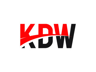 KDW Letter Initial Logo Design Vector Illustration