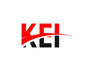 KEI Letter Initial Logo Design Vector Illustration
