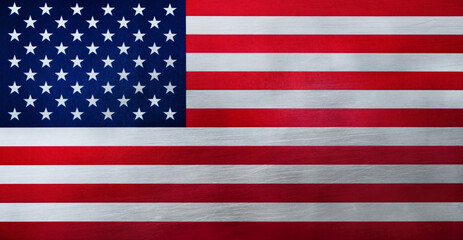 Flag of USA grunge background