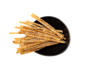 Dried Fish Isolated, Dry Salted Seafood Snack, Stockfish, Beer Snacks