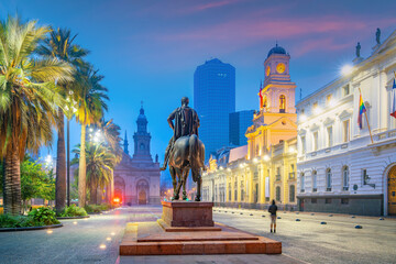 Plaza de las Armas square in Santiago  Chile