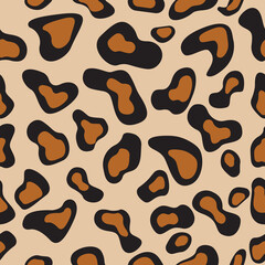 Fototapeta na wymiar Hand-drawn animal skin seamless pattern background for print.