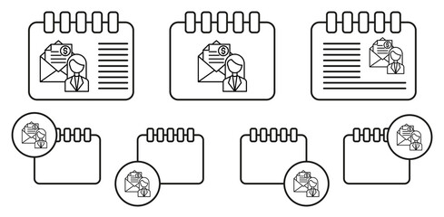 Bribe, corruption, woman vector icon in calender set illustration for ui and ux, website or mobile application