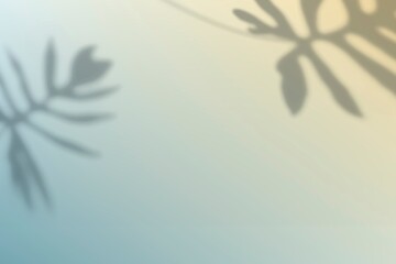 Abstrac gradient background vector with leaf shadow © Rawpixel.com