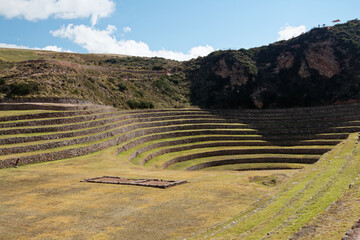 Eksperymentalne tarasy rolnicze Inkó w MOray, Peru.