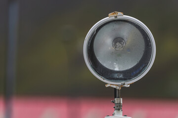 A halogen lamp from a fishing boat