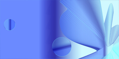 Abstract Blue Background with Waves