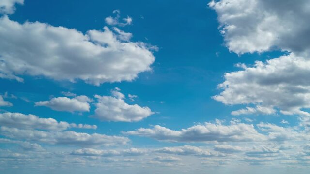 Timelapse of blue sky with clouds