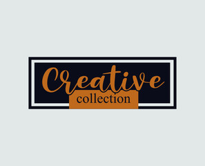 Creative Collection Brand logo. Creative collection cloth brand logo.