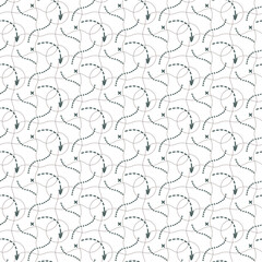 Abstract seamless pattern with direction arrows. Monochrome minimalistic texture of map. Geometric background. Vector