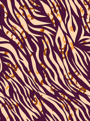 Abstract Leopard Textured Zebra Stripes Pattern Allover Seamless Elegant Design Stylish Trendy Colors Perfect for Fabric Print Wrapping Paper