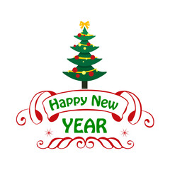 Naklejka na ściany i meble happy new year SVG