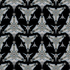 Geometric colored seamless pattern