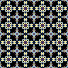 Geometric colored seamless pattern