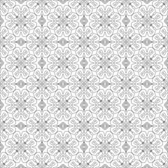 Geometric seamless pattern black and white