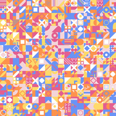 Colorful Geometric background for your design. Template for design, banner, flyer, business card, poster, wallpaper, brochure, smartphone screen, mobile app