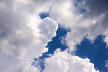 Clouds in the blue sky