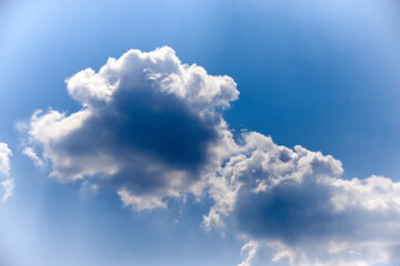 Clouds in the blue sky