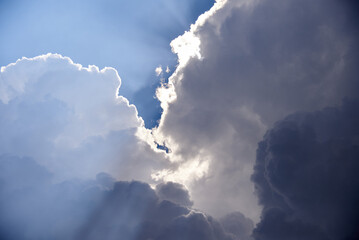 Clouds in the blue sky