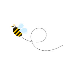 Obraz na płótnie Canvas Different bee and honeycomb vector and icon