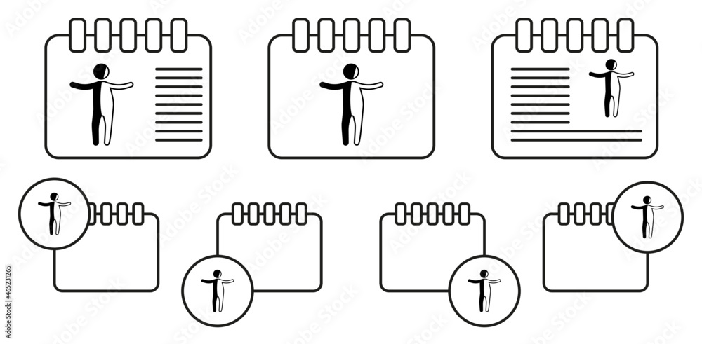 Aufkleber invisible man vector icon in calender set illustration for ui and ux, website or mobile application