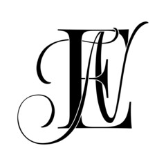 en, ne, monogram logo. Calligraphic signature icon. Wedding Logo Monogram. modern monogram symbol. Couples logo for wedding