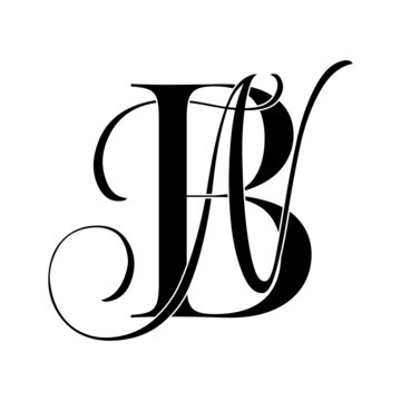 bn, nb, monogram logo. Calligraphic signature icon. Wedding Logo Monogram. modern monogram symbol. Couples logo for wedding