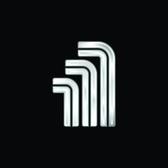 Allen silver plated metallic icon