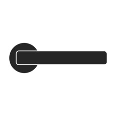 Doorknob vector icon.Black vector icon isolated on white background doorknob.