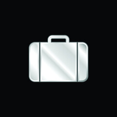 Black Baggage Tool silver plated metallic icon