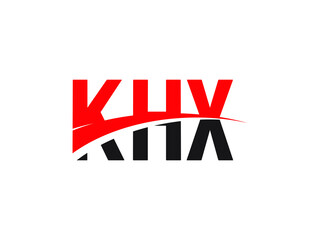 KHX Letter Initial Logo Design Vector Illustration