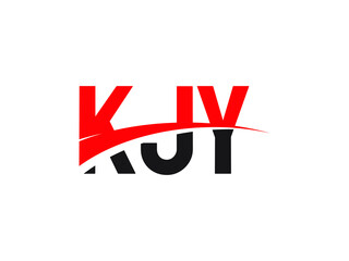 KJY Letter Initial Logo Design Vector Illustration