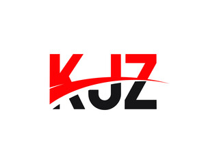 KJZ Letter Initial Logo Design Vector Illustration