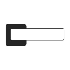 Fototapeta na wymiar Doorknob vector icon.Black vector icon isolated on white background doorknob.