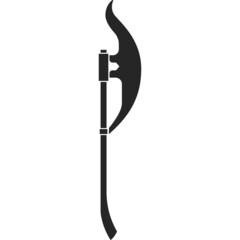 Hatchet vector icon.Black vector icon isolated on white background hatchet.