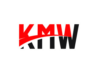 KMW Letter Initial Logo Design Vector Illustration