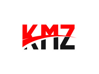 KMZ Letter Initial Logo Design Vector Illustration