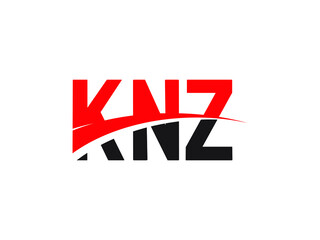 KNZ Letter Initial Logo Design Vector Illustration