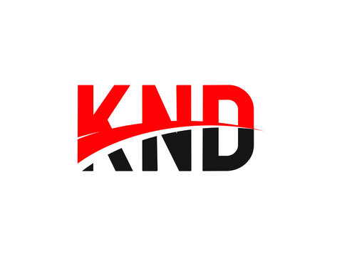 KND Letter Initial Logo Design Vector Illustration