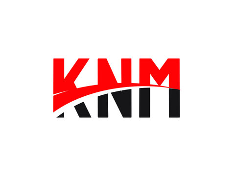 KNM Letter Initial Logo Design Vector Illustration