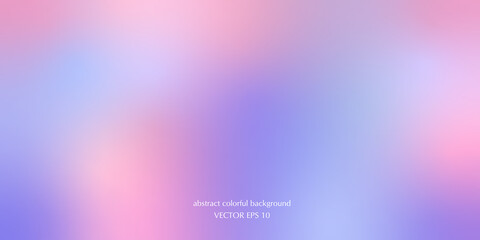 Vector abstract colorful background blurred gradient pastel colors palette for wallpaper. Soft gradient in blue, purple, cyan and pink