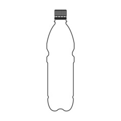 Plastic cork vector black icon. Vector illustration bottle plastic on white background. Isolated black illustration icon of bottle cork .