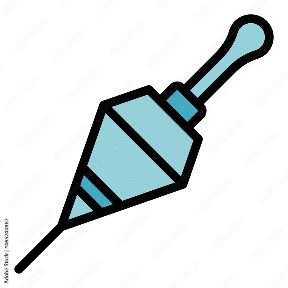 Poster fishing floating bobber icon. outline fishing floating bobber vector icon color flat isolated