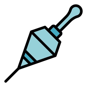 recommend clip art: Fishing floating bobber icon. Outline fishing floating bobber vector icon color flat isolated